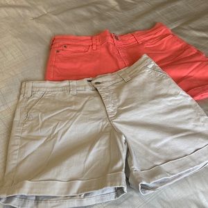 2 Pairs NYDJ Cuffed Shorts